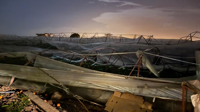 Antalya'da hortum seralara zarar verdi
