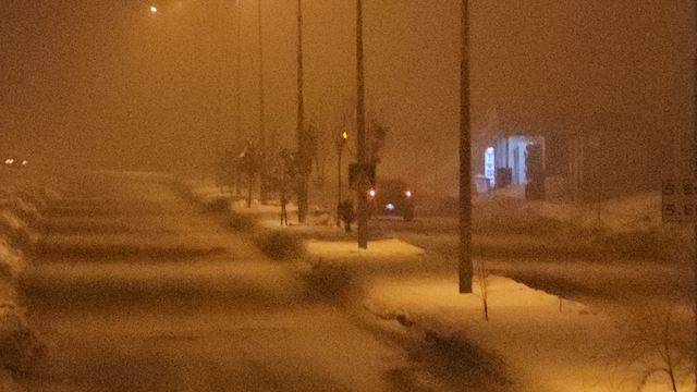 Elazığ'da gece saatlerinde sis etkili oldu