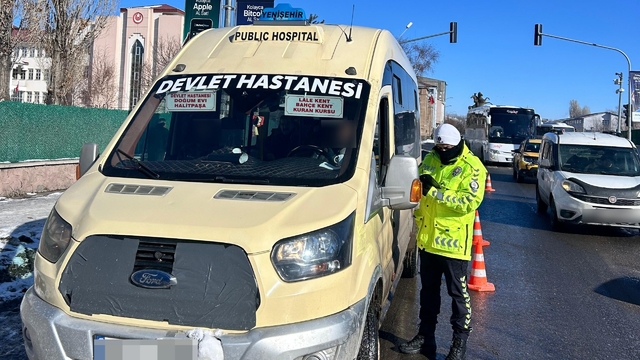 Kars'ta toplu taşıma araçlarına sıkı denetim