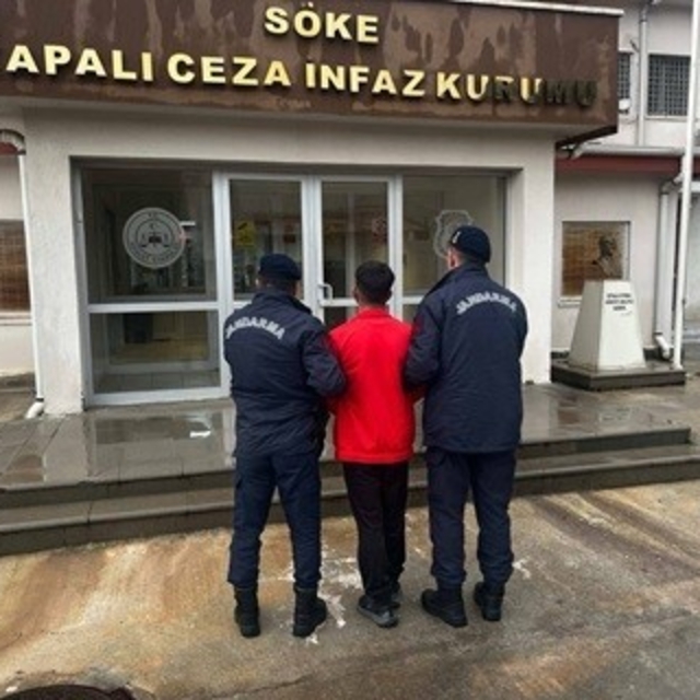 Didim'de 18 yıl hapis cezası ile arana şahıs yakalandı