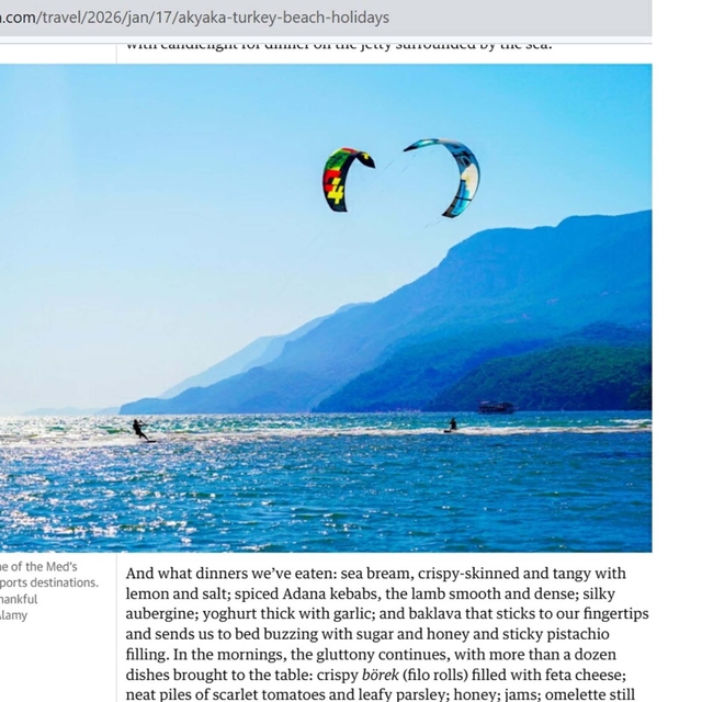 Akyaka, The Guardian'da: Kitlesel turizme direnen ender sahil kasabası