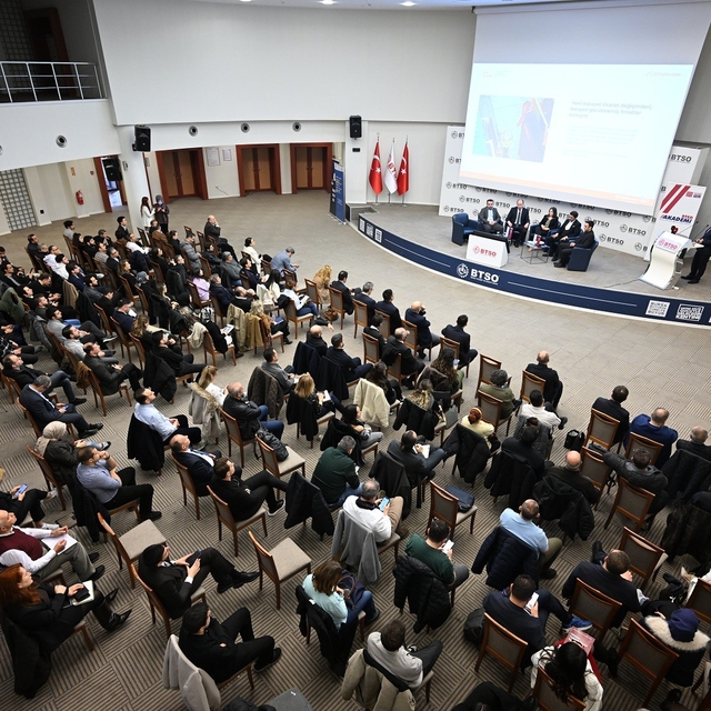 BTSO Akademi'de gündem ihracat
BTSO Yönetim Kurulu Üyesi Hakan Batmaz:
"Gir...
