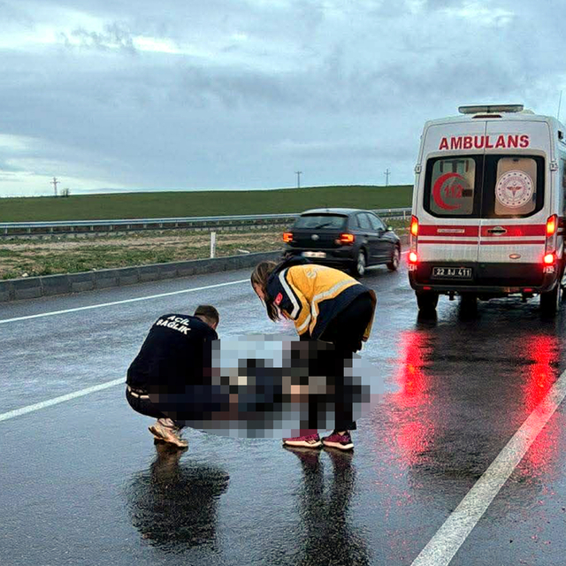 Edirne'de otomobilin çarptığı yaya öldü