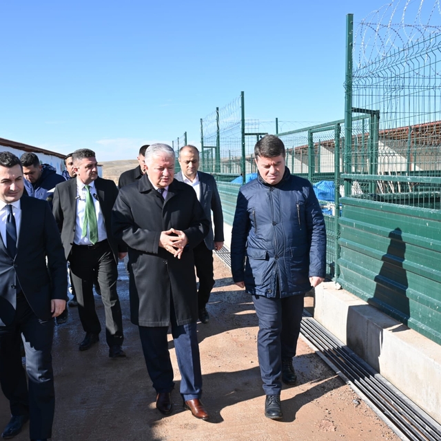 Aksaray Valisi Murat Duru ve Belediye Başkanı Evren Dinçer, projeleri incel...