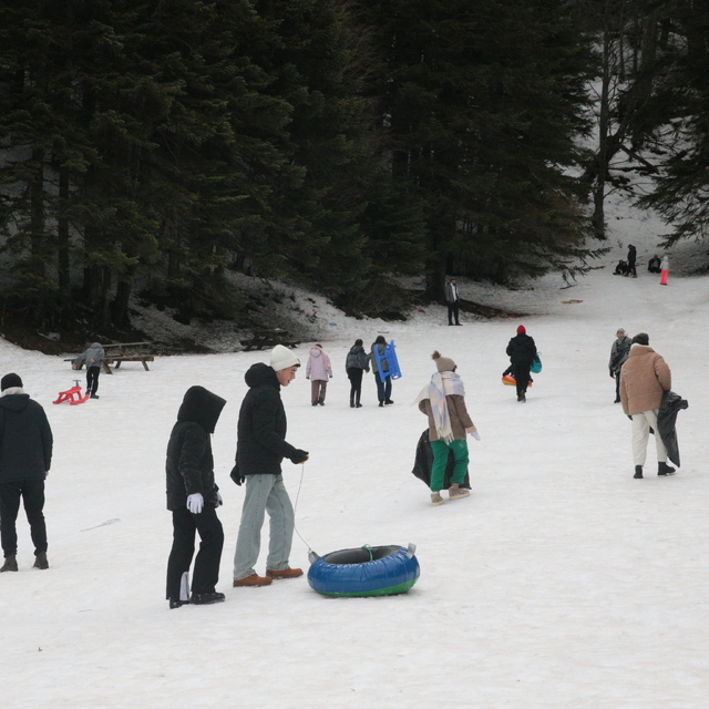 Abant kış manzarasıyla misafirlerini ağırladı
