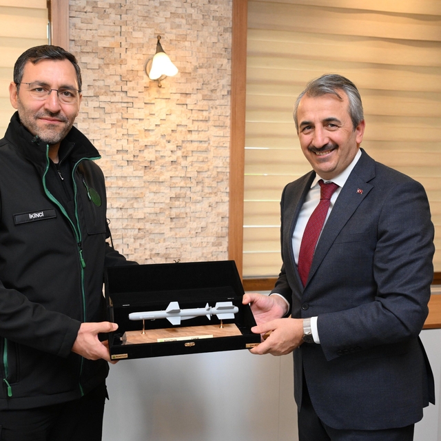 ROKETSAN Genel Müdürü İkinci'den Edirne Valisi Sezer'e ziyaret