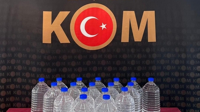Yozgat'ta 100 litre kaçak alkol ele geçirildi