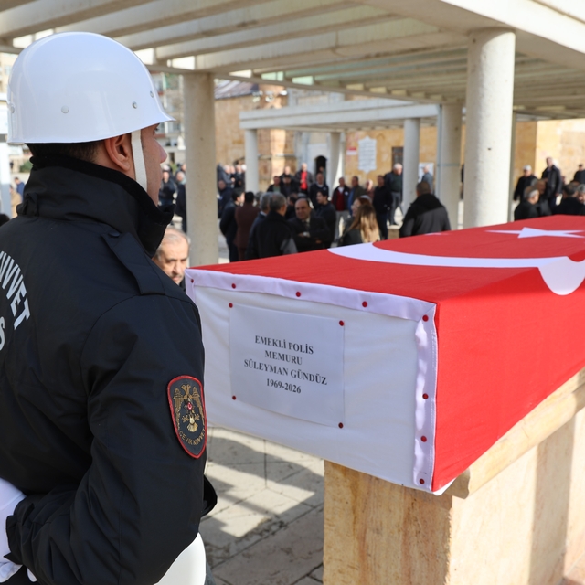Kalp krizi sonucu vefat eden polis memuru son yolculuğuna uğurlandı