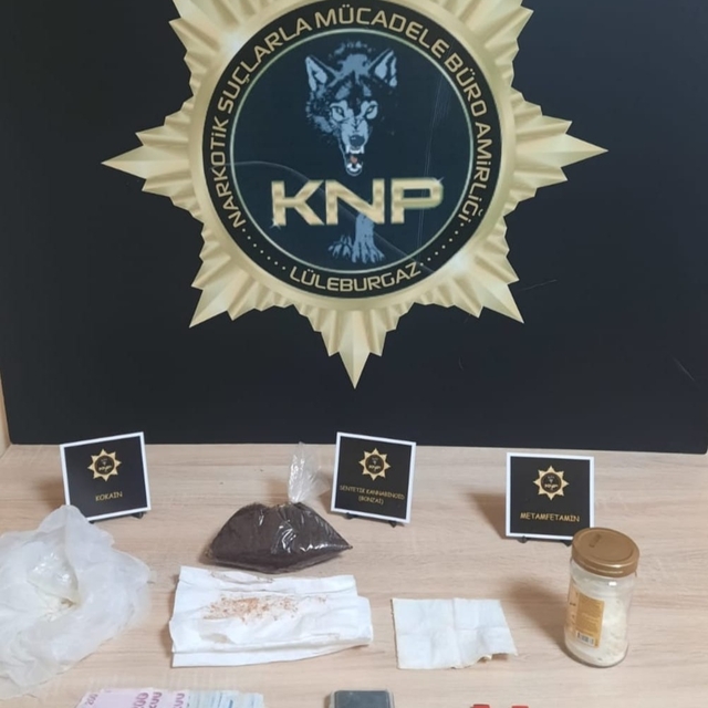 Kırklareli'nde evinde uyuşturucu bulunan zanlı tutuklandı