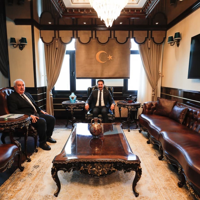 Hatay Valisi Masatlı, Yeşilay Şube Başkanı Kuyubaşıoğlu'nu kabul etti