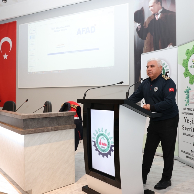 Denizli OSB'de Sivil Savunma ve Afet Eğitimleri düzenlendi