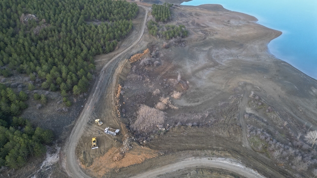 Çomar Barajı'nın çehresi değişmeye devam ediyor