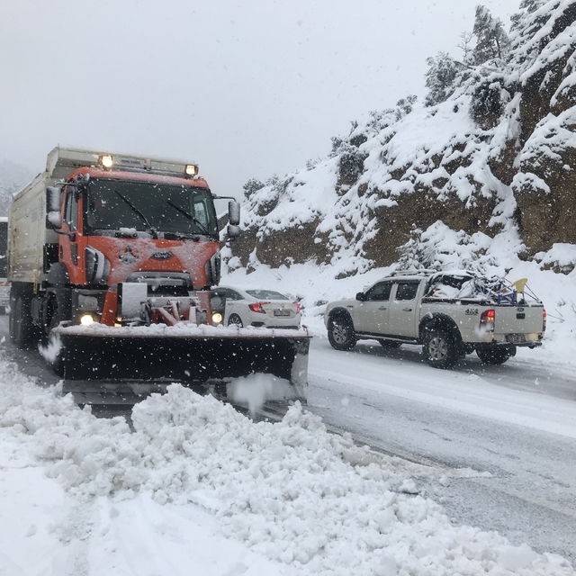 Antalya'da kar yağışı başladı, Alacabel beyaza büründü