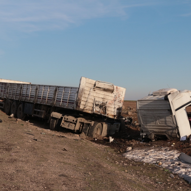 Şırnak'ta iki tır çarpıştı: 2 yaralı