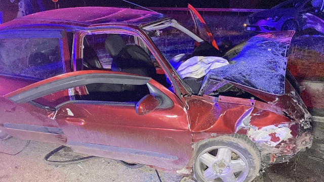 Çorum'da iki otomobilin çarpıştığı kazada 8 kişi yaralandı