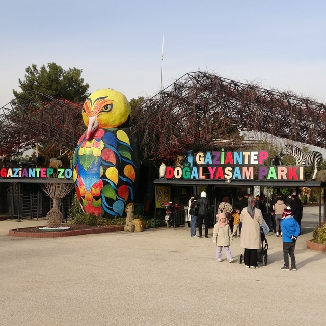 Gaziantep Doğal Yaşam Parkı'nda yarıyıl tatili yoğunluğu