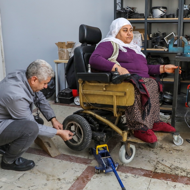 Tekerlekli sandalye tamir atölyesinde 600 engelliye ücretsiz hizmet