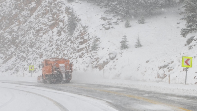 Antalya-Konya kara yolunda kar yağışı aralıklarla devam ediyor