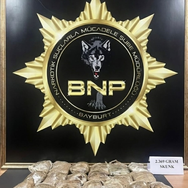 Bayburt'ta uyuşturucu operasyonunda 1 şüpheli tutuklandı