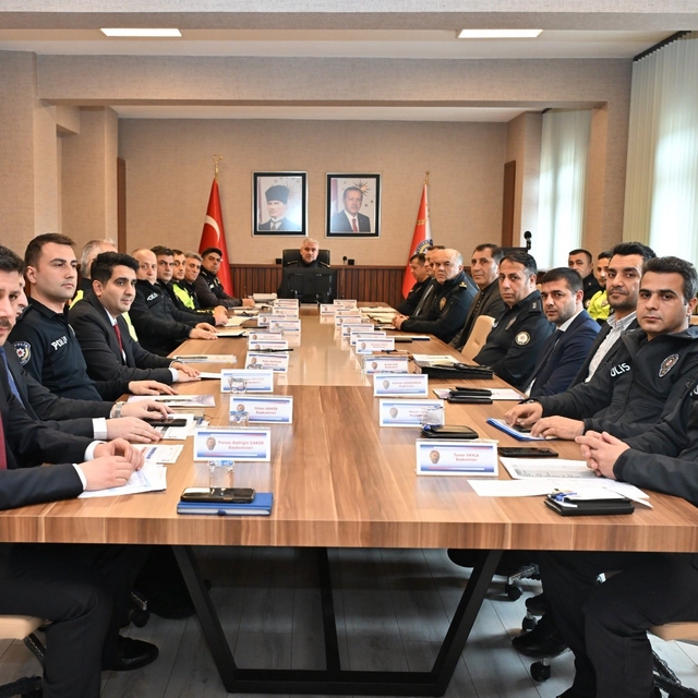 Asayiş değerlendirme toplantısı yapıldı