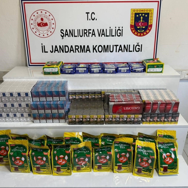 Şanlıurfa'da 6 bin 180 paket gümrük kaçağı sigara ele geçirildi