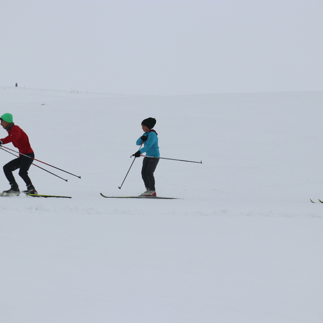 Kayaklı koşu sporcuları karlı dağlarda müsabakalara hazırlanıyor