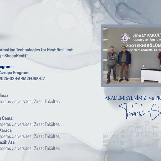 İklime dayanıklı koyunculuk projesiyle ADÜ, Türkiye'yi Avrupa'da temsil ede...