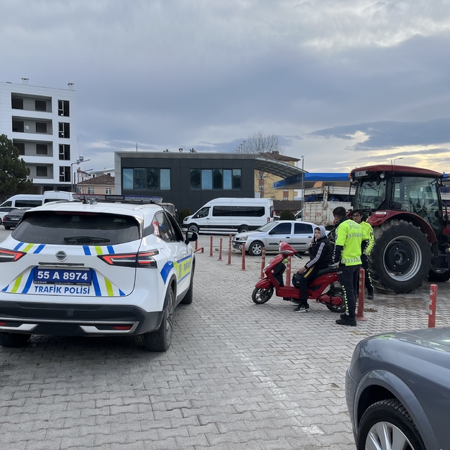 Kavak'ta trafik denetimleri