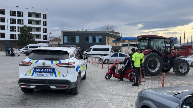 Kavak'ta trafik denetimleri