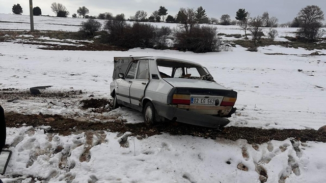 Köy korucusu kazada yaralandı