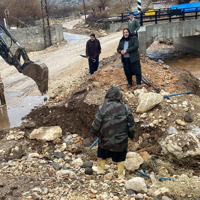 Araban'da taşkınların önlenmesi için ıslah çalışması sürüyor