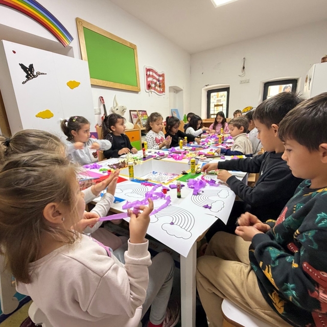 Gökkuşağı Sanat Atölyesi yoğun ilgi gördü