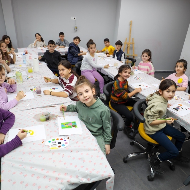 Başiskele'de öğrenciler yarıyıl tatilini atölye çalışmalarıyla değerlendiri...