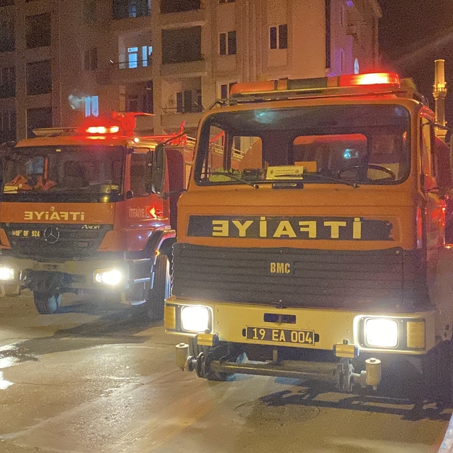 Çorum'da halı yıkama merkezinde yangın