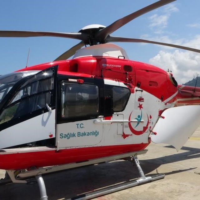 Ambulans helikopter geçen yıl 299 hasta için havalandı