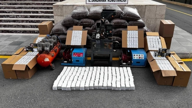 Mersin'de kaçak tütün ve makaron ele geçirildi