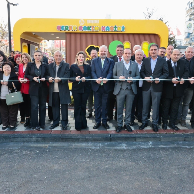 Menemen'de bebek bakım kabinleri törenle hizmete açıldı