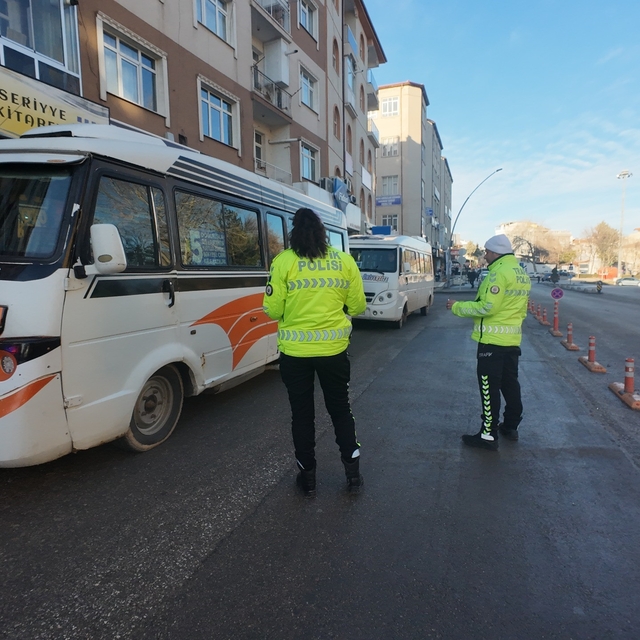 Karaman'da toplu ulaşım araçları denetlendi