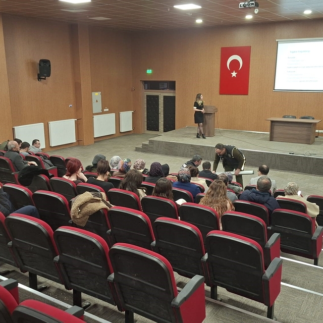 Hisarcık'ta sigara ve uyuşturucuyla mücadele eğitimi