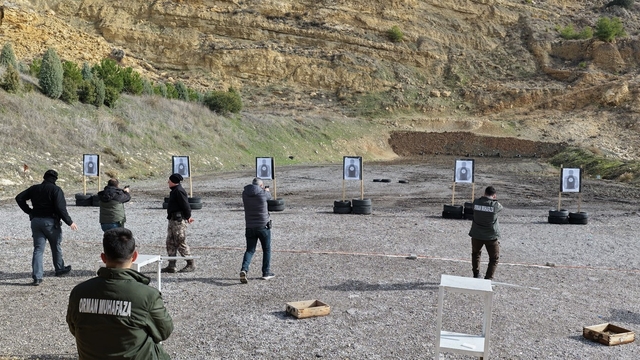 Mersin'de orman muhafaza personeline atış eğitimi