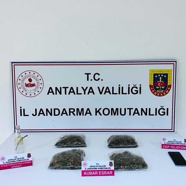 Serik'te uyuşturucu operasyonu