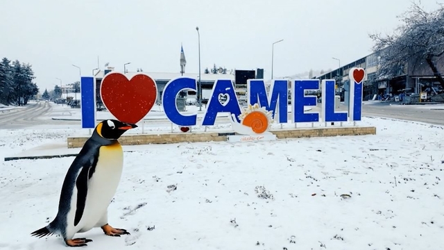 Sürüden ayrılan nihilist penguen Çameli'ye uğradı
Çameli Belediyesi de nihilist penguen akımına katıldı