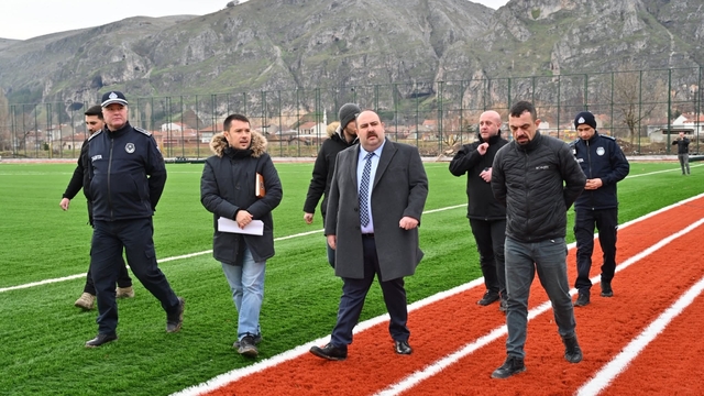 İnönü'de spor kompleksi hızla yükseliyor