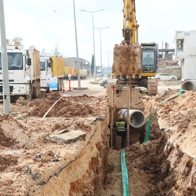 MARSU Kızıltepe ilçesinde altyapı çalışmaları yürütüyor