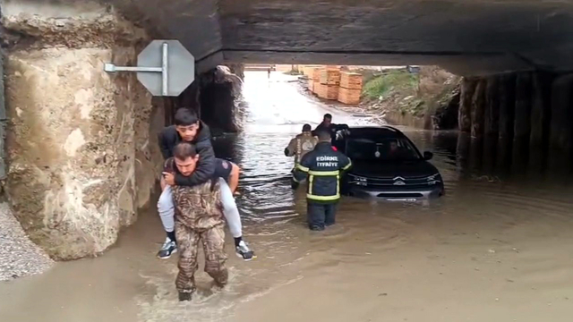 Edirne'de sağanak (2)