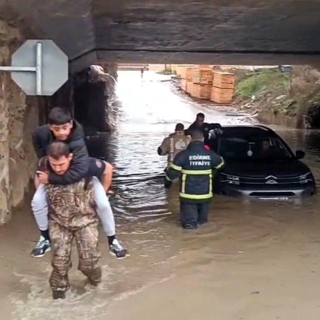 Edirne'de sağanak (2)
