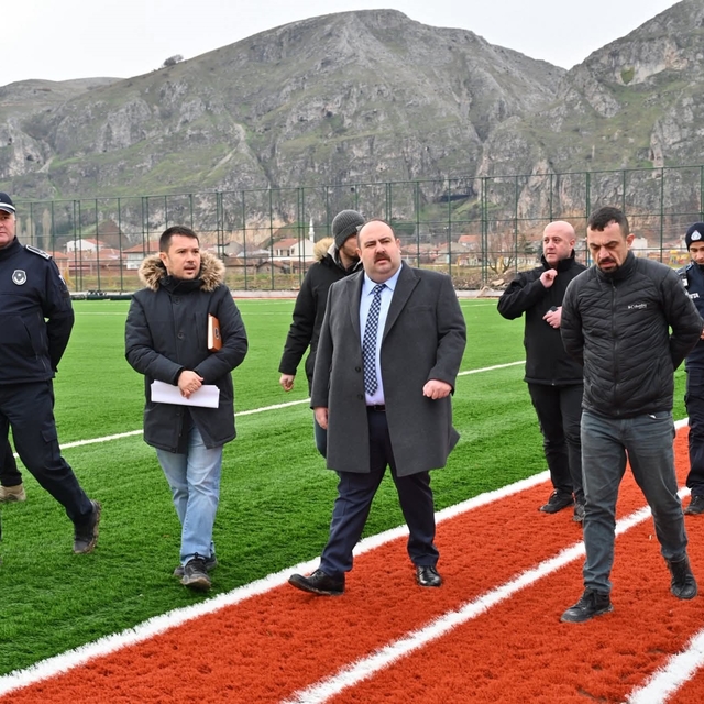 İnönü'de spor kompleksi hızla yükseliyor