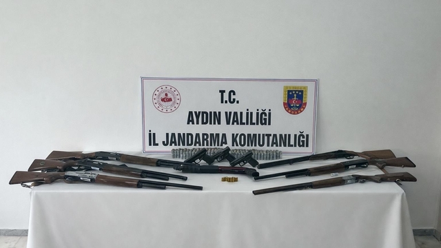 Didim'de ruhsatsız silah operasyonu