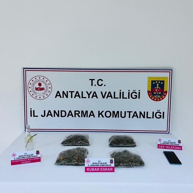 Antalya'da uyuşturucu operasyonunda 1 şüpheli yakalandı