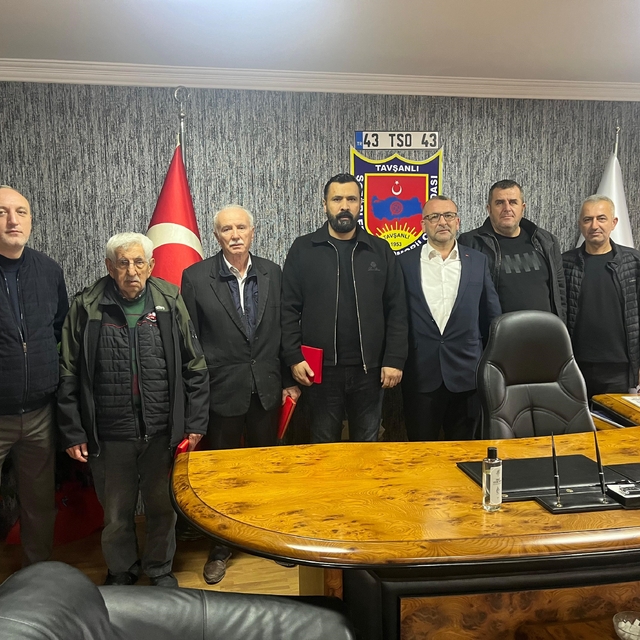 Abdullah Ak, Tavşanlı Şoförler Odası başkanlık görevini devraldı